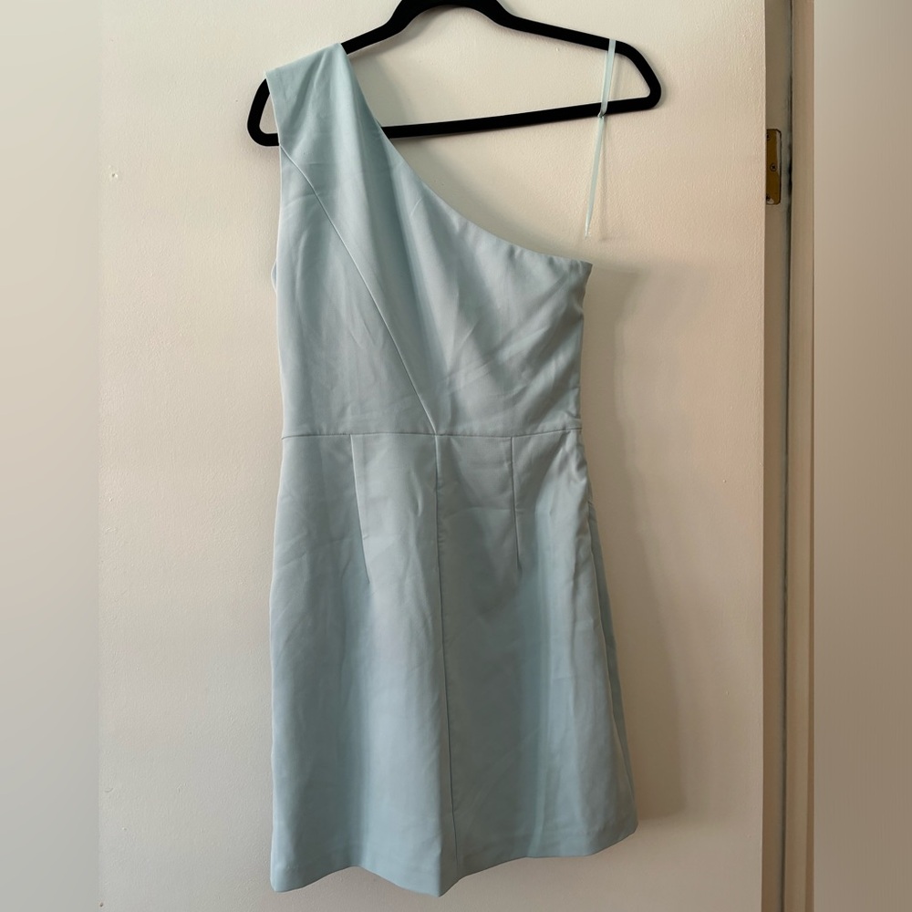 Revolve Baby Blue One-Shoulder Mini Dress - Picture 2 of 4